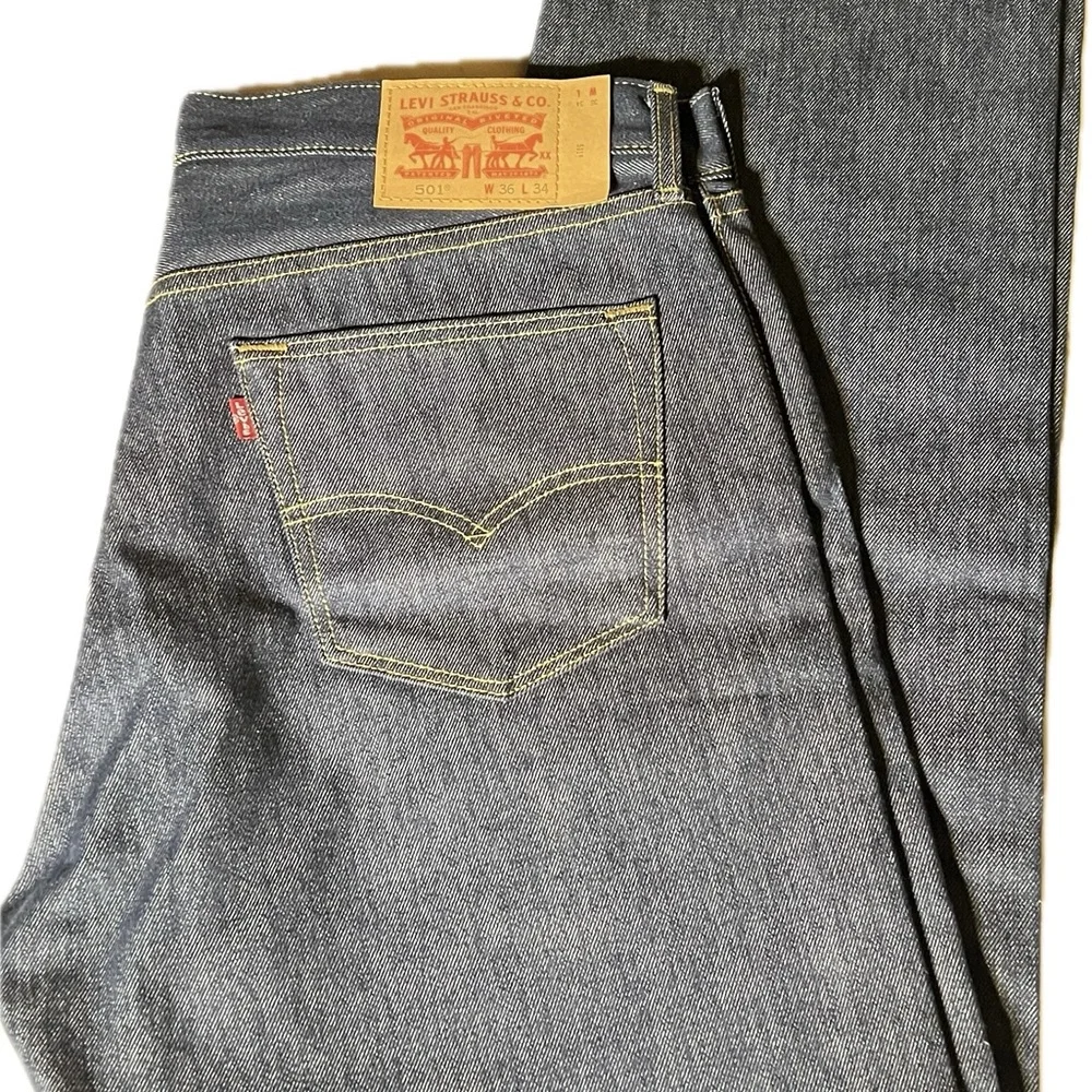 501Levi’s Dk Blue Wash Mfg. 2014 Never Worn 36x34